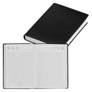 Calendario artesanal calendario interanual negro cuadros aprox 11cm x 15,5cm* - Imagen 1 de 3