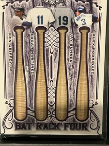 2021 Leaf Lumber Griffey Jr/Martinez/Buhner/Rodriguez Bats #7/9