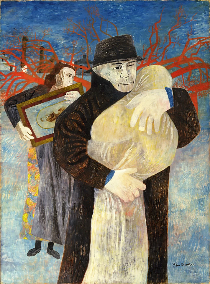 BEN SHAHN FATHER AND CHILD EXPRESSIONISM ART GICLEE PRINT FINE CANVAS - Image 1 of 1