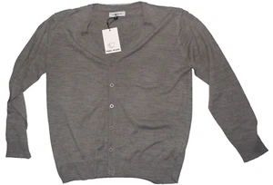 Men's Tool jeans V neck gray button front sweater size 2X(M-L actual) - Picture 1 of 3