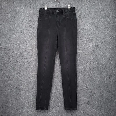 Flying Monkey Jeans Womens 28 Black Ultra Hi Rise Skinny Stretch Dark Wash Denim - Image 1 of 4