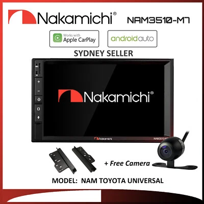 7" APPLE CARPLAY ANDROID AUTO NAKAMICHI BT FOR TOYOTA CELICA ECHO 1999-2005 CT - Image 1 of 4