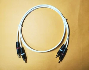 Cinch-Audiokabel, Mil-Spec, 20 AWG, versilbert und geschirmt 2 Fuß - Bild 1 von 2