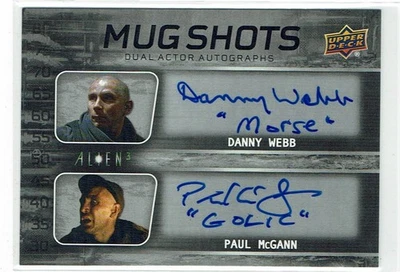 Alien 3 Dual Auto Autograph Card DA-DP Danny Webb & Paul McGann INSCRIPTION - Image 1 of 4
