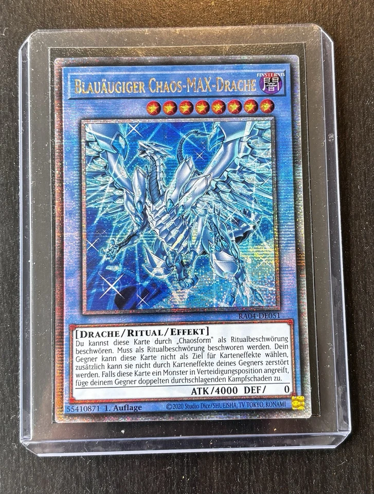 Yu-Gi-Oh! Blauäugiger Chaos-Max-Drache RA04 QCSR Near Mint 1st - Bild 1 von 4