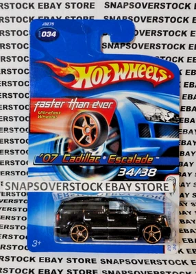 Cadillac Escalade 2006 Hot Wheels Black '07 más rápido que nunca, HW #34, ver descripción Foto 1 de 4