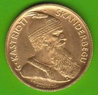 Münze GOLD Albanien 20 Franga Ari 1926 R Skanderbeg toll selten nswleipzig
