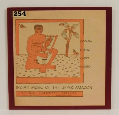 Indian Music Of  Upper Amazon LP 1954 Ethnic Folkways Library – P 458 w/ Booklet Foto 1 de 4