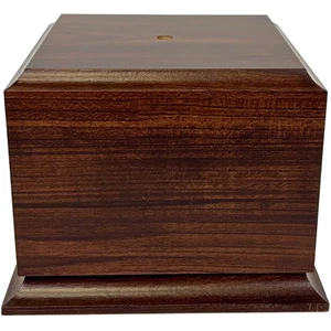 Display Base Pedestal Cherry Finish Square Stand Blank for Trophies, DIY Project - Picture 1 of 31