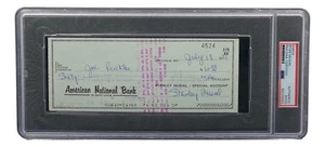 Stan Musial St. Louis Cardinals Signed  Bank Check PSA/DNA 85025563 - Picture 1 of 4