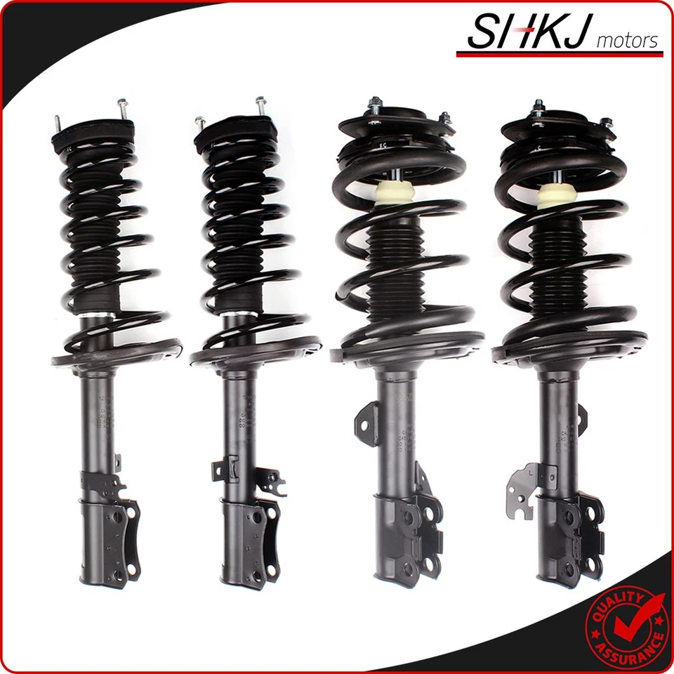 Set 4 Front Rear Complete Shock Struts w Coil Spring For 2007-2011 Toyota Camry - Image 1 of 4