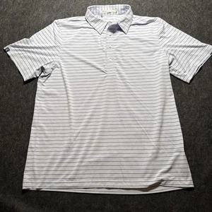 Criquet Poloshirt Herren Gr. XL Performance gestreift Golf Freizeit Stretch Preppy - Bild 1 von 12