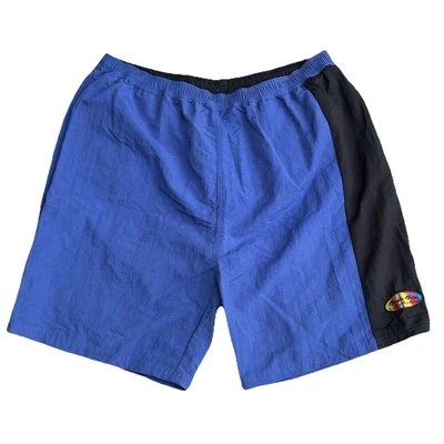 Vintage 1990's Bugle Boy Black Blue Swim Shorts Mens Size Large - Image 1 of 4