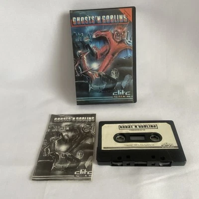 Ghosts 'N Goblins, Commodore 64, Elite 1985 tape release Vgc Rare - Image 1 of 4
