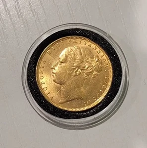 1872 Great Britain Sovereign Gold Coin - Picture 1 of 6