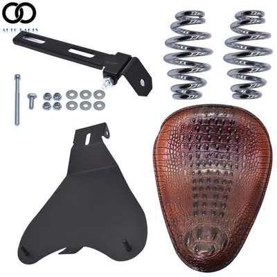 For Yamaha V Star 1300 1100 950 650 250 Motorcycle Bobber Solo Seat Spring Brown - Image 1 of 4