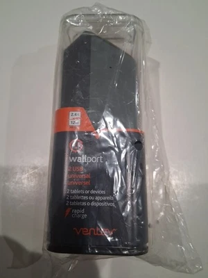 Ventev Wallport Dual USB Wall Charger 5W 1AMP w/ Micro-USB Cable - Gray - Image 1 of 2