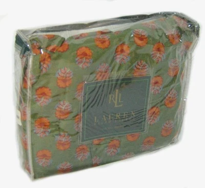 RALPH LAUREN Village Mews Terrace Border Green FULL BEDSKIRT NEW 1ST QUALITY - Image 1 of 4