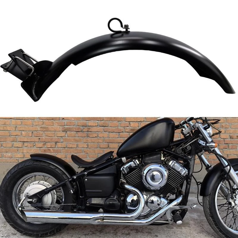 Guardabarros trasero negro placa guardabarros para Yamaha Dragstar V-Star XVS400 XVS650 1 pieza Foto 1 de 1