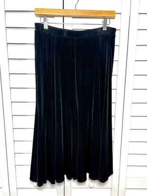 Falda Chico’s Travelers Slinky Tejida Columpio Completo Pull On Línea A Talla 2 EE. UU. Grande Foto 1 de 4