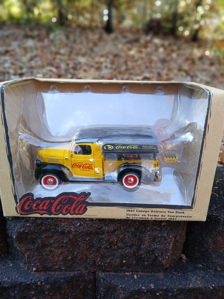 Banco de furgoneta de reparto Cocl-Cola 1947 con dosel Foto 1 de 4