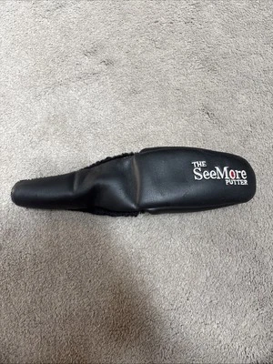 Cubierta de cabeza de putter de golf The SEEMORE NEGRO cierre de gancho y bucle Foto 1 de 4