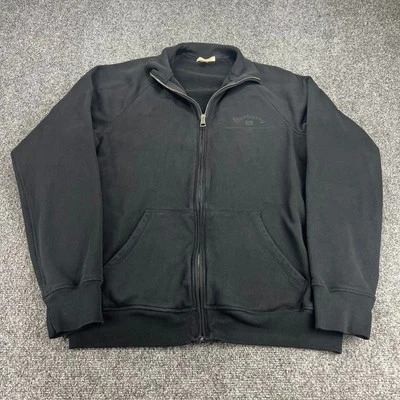 Suéter Burberry Brit Para Hombre Grande Negro Cremallera Completa Cuello Simulado Foto 1 de 4