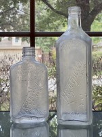 Vintage H A Gilley Gin Bottle Empty Frosted Sides Ebay