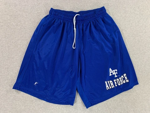 Air Force Falcons Russell Athletic Mesh Athletic Shorts (Men's Large) Blue Cover