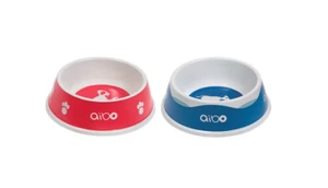 SONY Aibo Food Bowl & Water Bowl Set  Official Accessories CC-AIBO-FDS New Japan - Picture 1 of 4
