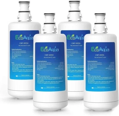 EcoAqua EWF-8005A Water Filter Compatible With Instanta Models AQ35 - 4 Pack - Image 1 of 4
