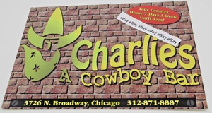 Charlie's Gay Cowboy Bar Chicago 3726 N. Broadway Illinois 6 x 4. Postkarte - Bild 1 von 4