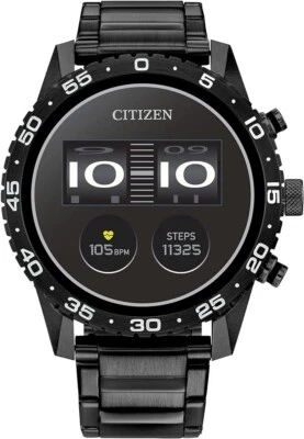 Citizen CZ Smart PQ2 44MM Black/Grey Stainless Steel Sport Smartwatch-MX1017-50X - Image 1 of 4