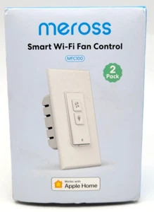 2er Pack Meross 120 Volt 50/60 Hz Smart WiFi Lüftersteuerung Modell MFC100 - Bild 1 von 6
