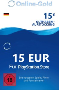 15€ PSN Playstation Network Guthaben Code Key 15 Euro PS4, PS3, PS Vita - DE