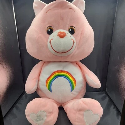 Cheer Bear Care Bears 24" Jumbo Almohada Grande Peluche Rosa 2007 Foto 1 de 4