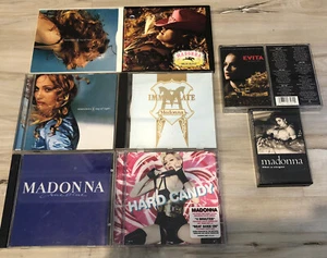 Madonna Lot!! 3 Tapes 6 CDs Evita Music & Ray Of Light Maxi Singles Hard Candy - Picture 1 of 9