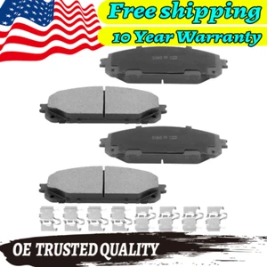 4X Front Ceramic Disc Brake Pads Hardware for 14-2020 Jeep Cherokee Chrysler 200 - Picture 1 of 6