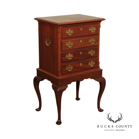 Queen Anne Style Mahogany Silver Chest Cover