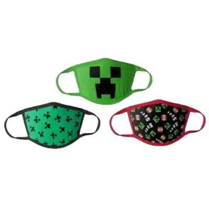 Minecraft Face Mask 3 pack Size Small Creeper TNT Mojang 2024 Video Game - Picture 1 of 6