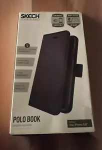 Sketch Polo Book Clutch Wallet Cover & Detachable Case For iPhone 11 Pro - Picture 1 of 4
