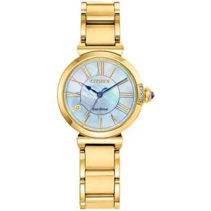 Citizen L Mae Diamond Eco-Drive MOP Dial Stainless Steel Ladies Watch EM1062-57D - Picture 1 of 4