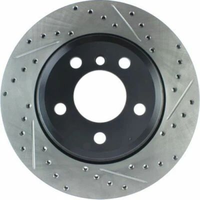 Rotor de freno de disco trasero derecho StopTech 127.34141R perforado y ranurado para BMW NUEVO Foto 1 de 3