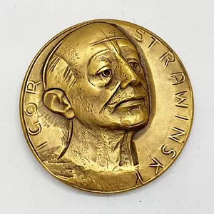 MEDAGLIA BRONZO IGOR STRAVINSKIJ - MOLTENI PER JOHNSON 1971 - Foto 1 di 2