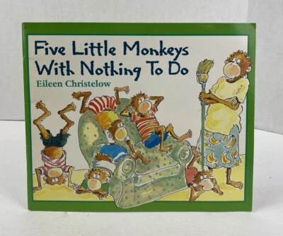 Five Little Monkeys With Nothing To Do by Eileen Christelow - Paperback Book - Image 1 of 3