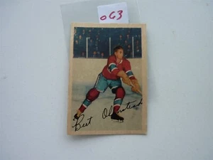 VINTAGE HOCKEY CARD 1953 parkhurst BERT OLMSTEAD MONTREAL CANADIENS NO68 - Picture 1 of 2
