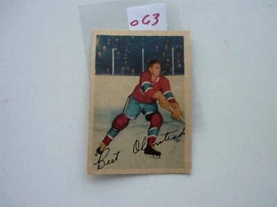 VINTAGE HOCKEY CARD 1953 parkhurst BERT OLMSTEAD MONTREAL CANADIENS NO68 - Image 1 of 2