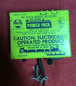 VTG Thunder Line Power Pack Model 70203 Train Transformer Model Railroad Unteste - Picture 1 of 10