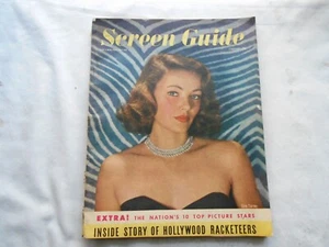 SCREEN GUIDE Magazine-FEBRUARY,1948 GENE TIERNEY - Picture 1 of 2