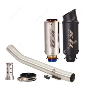 For Suzuki Bandit 600 GSF600 1995-2006 Slip On Exhaust Set Mid Link Pipe Muffler - Picture 1 of 12